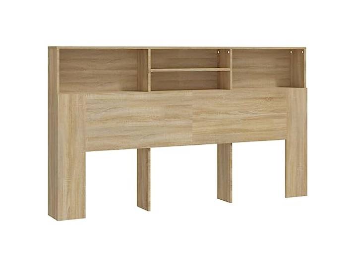 vidaXL Bett Kopfteil mit Ablagen und Regal, Sonoma-Eiche, 180x19x103,5cm