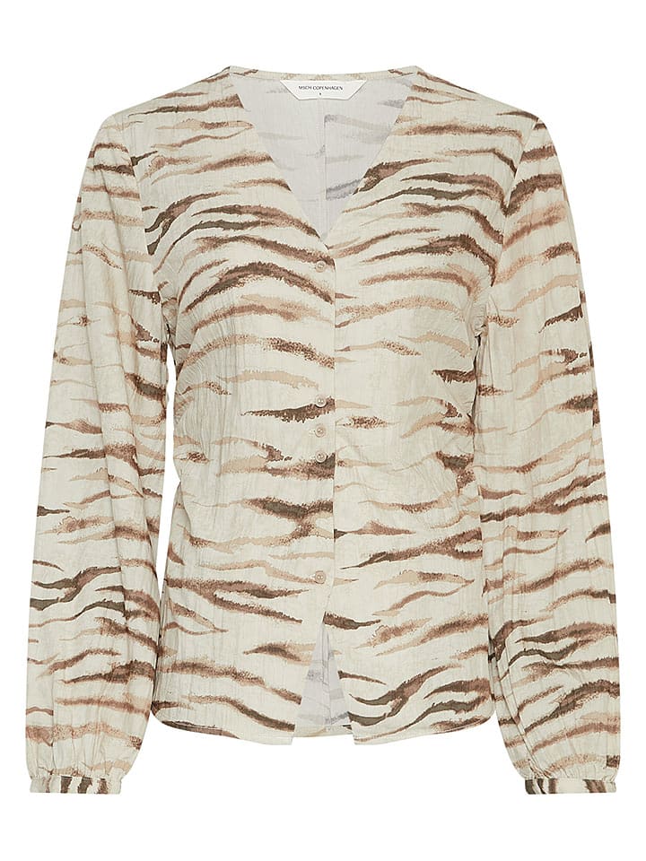 MOSS COPENHAGEN Bluse in Beige/ Hellbraun - L