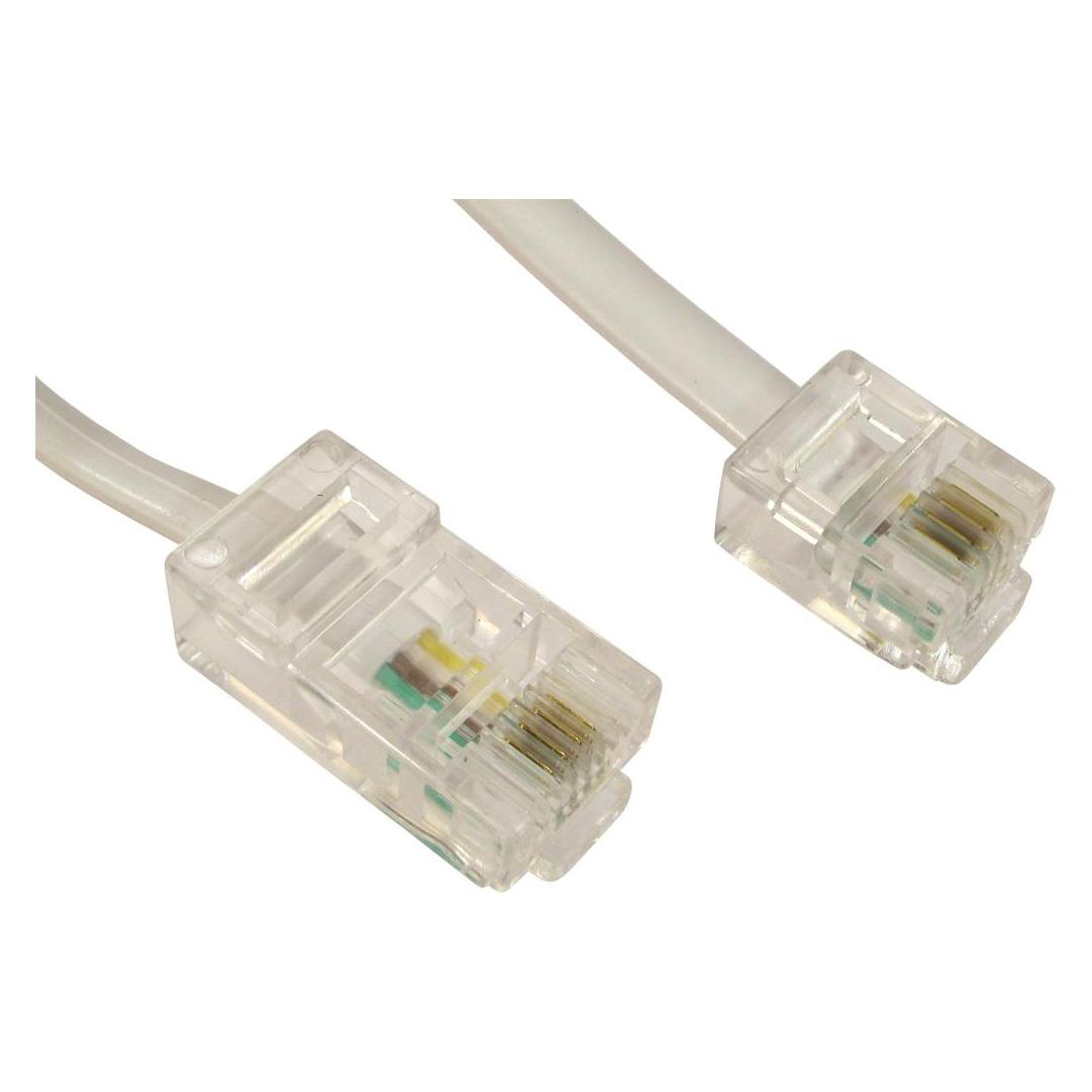 Cables Direct CDL 15m RJ11 to RJ45 Cable - White (88BTRJ-015)