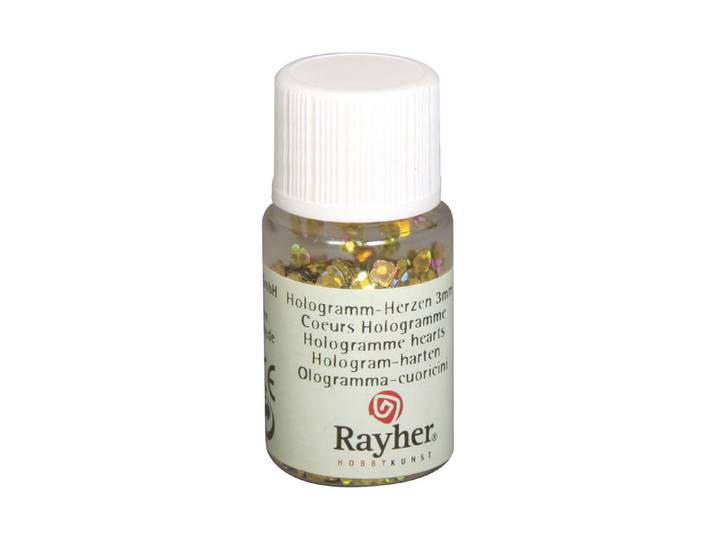 Rayher Hologramm-Herzen 3 mm 4 g