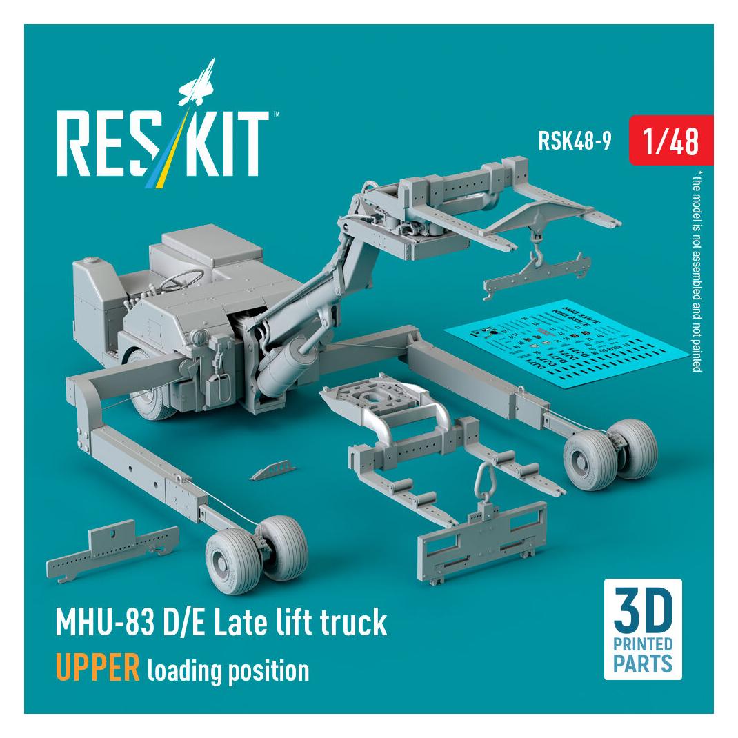 ResKit MHU-83 D/E Late lift truck UPPER loading position (3D Printed model kit) (RSK48-0009)