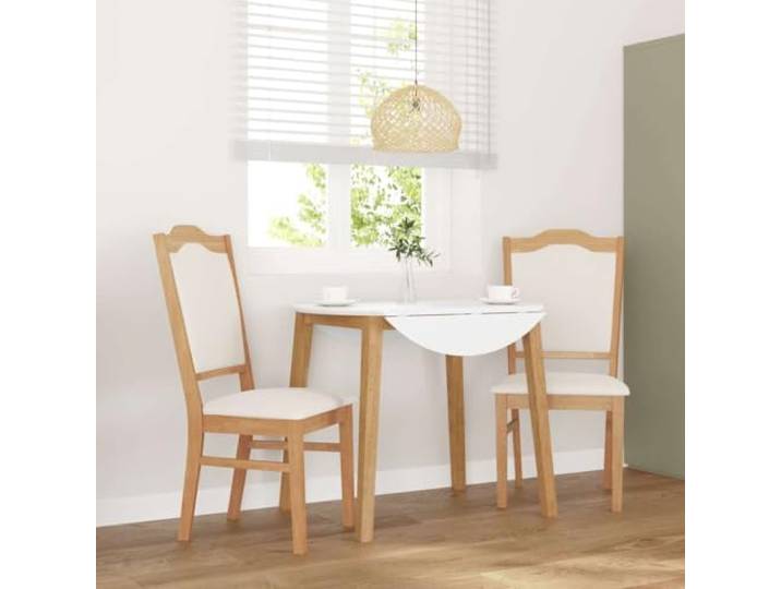KGHFDVB Esszimmerstühle mit Kissen 2 STK. Massivholz Gummibaum Ergonomisch Gummibaum-Massivholz, stoßfest, langlebig, mit Kissen, bequeme Rückenlehne, vielseitig nutzbar