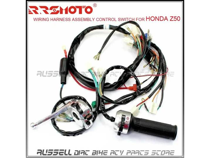 Faisceau de câblage complet, assemblage, interrupteur de commande pour HONDA Z50 GORILLA MONKEY, pièces détachées et accessoires