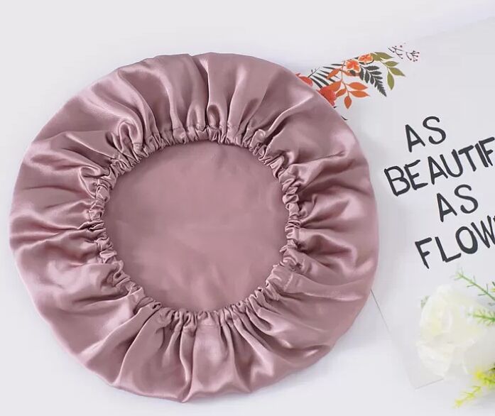 INF Schlafhaube aus 100 % Seide für Damen Rosa