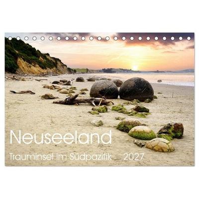 Neuseeland Trauminsel im Südpazifik (Tischkalender 2027 DIN A5 quer), CALVENDO Monatskalender