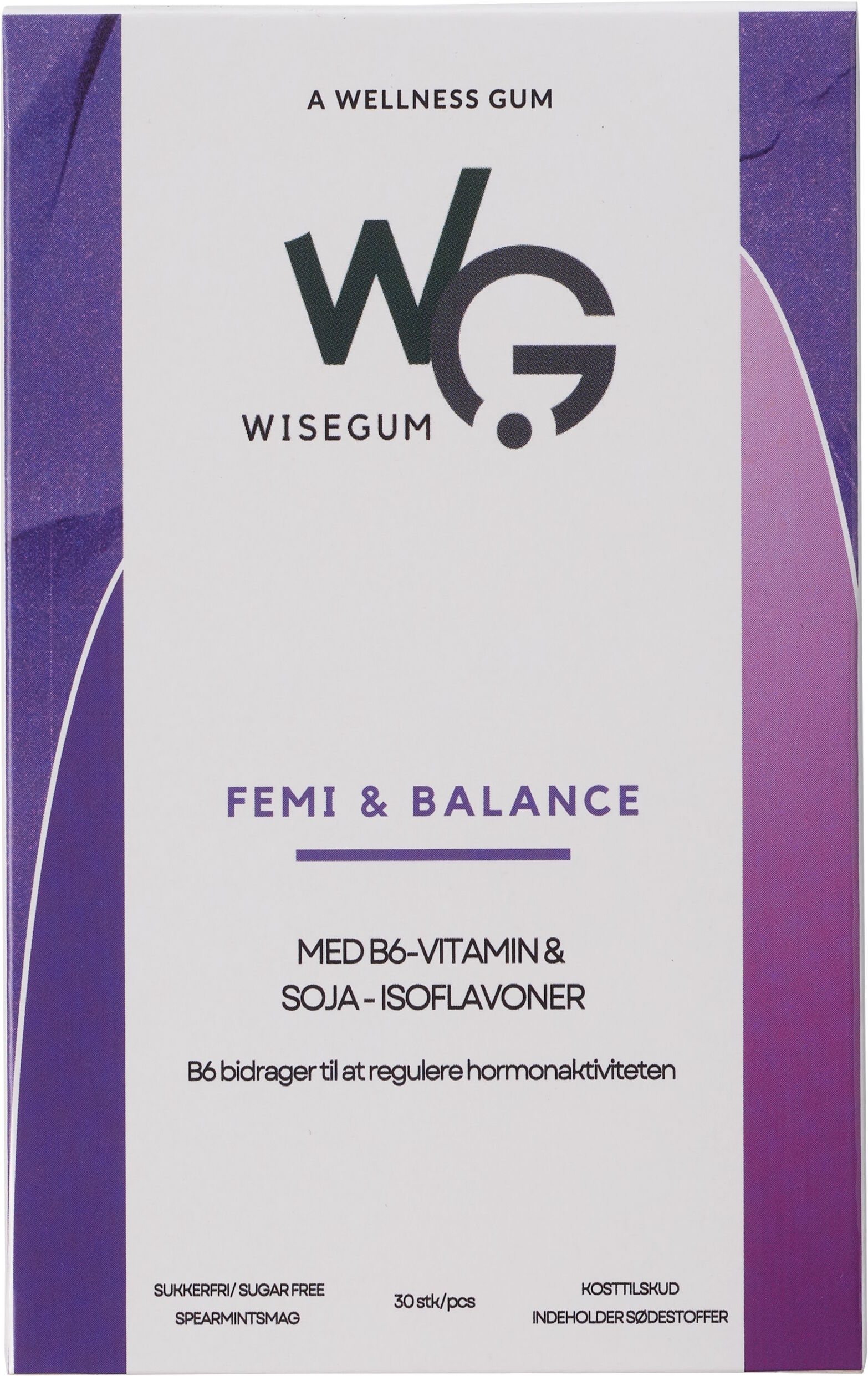 WiseGum FEMI & BALANCE Kosttilskud 30 stk