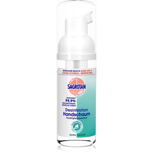 Sagrotan Desinfektionsmittel Handschaum, alkoholfrei, sanfter Apfelduft, Reisegröße ,50ml