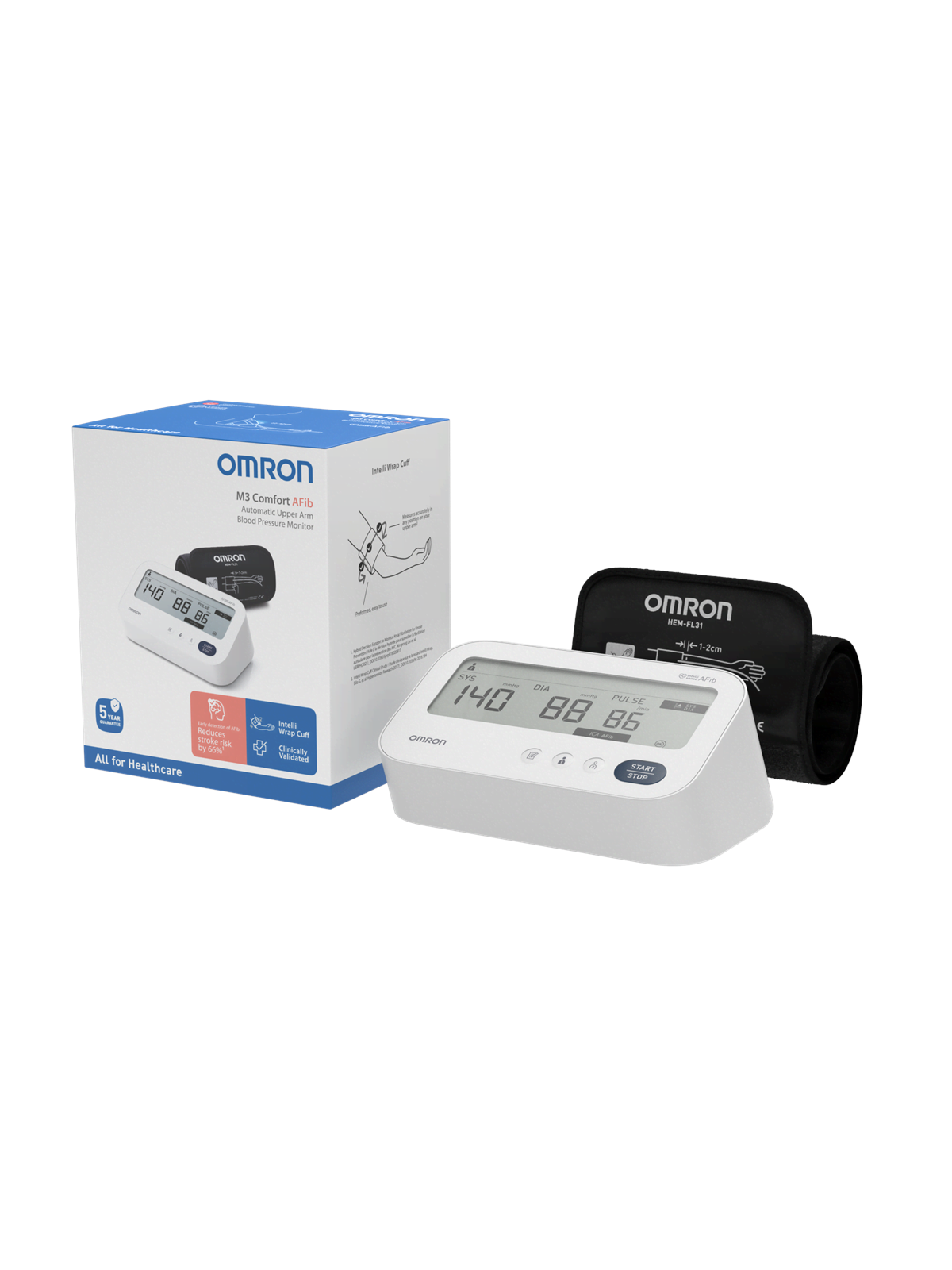 Omron Blutdruckmessgerät M3 Comfort AFib