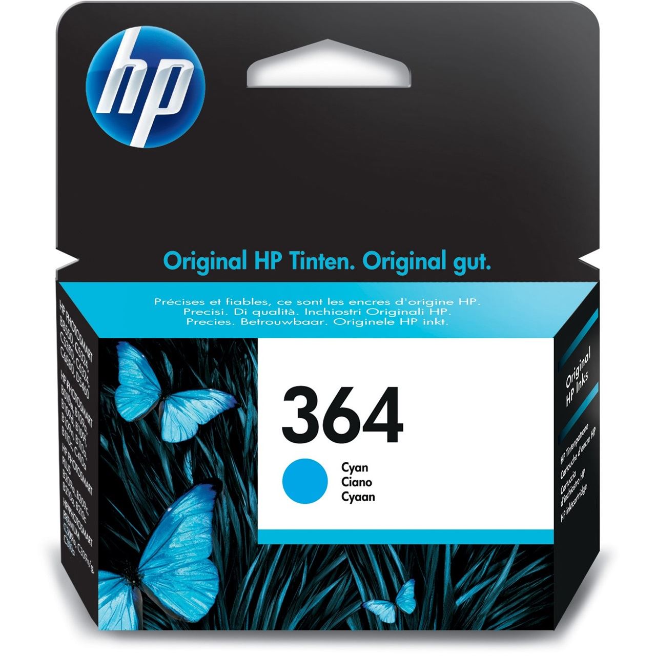 HP 364 Tintenpatrone cyan Standardkapazität 3ml 300 Seiten 1er-Pack mit Vivera Tinten