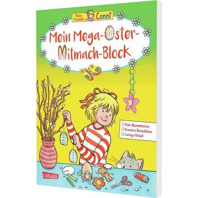 Conni Gelbe Reihe (Beschäftigungsbuch): Mein Mega-Oster-Mitmach-Block, Taschenbuch von Hanna Sörensen, Carlsen, 978-3-551-19286-8