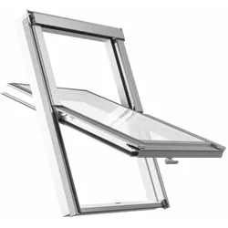 VELUX Gruppe Dachfenster dreifach verglast Kunststoff TRIO PVC Rooflite und Eindeckrahmen