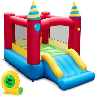 Costway Inflatable Kids Bounce Castle with 480W Blower