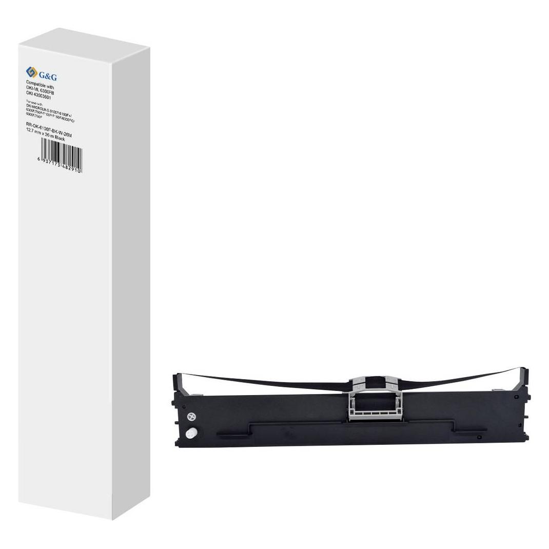 G&G Farbband Breite 12,7 mm, Länge 26 m RR-OK-6100F-BK-W-26M Passend für Gerät (RR-OK-6100F-BK-W-26M)