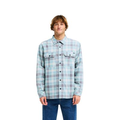 Langarmhemd BILLABONG "Offshore Lined Overshirt", Herren, Gr. S, blau (blau surf), Obermaterial: 100% Baumwolle., Hemden
