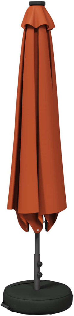 Freeport Park 296 cm W X 296 cm D Balcony Parasol with Manual Lift Terracotta 235cm H X 296cm W X 296cm D