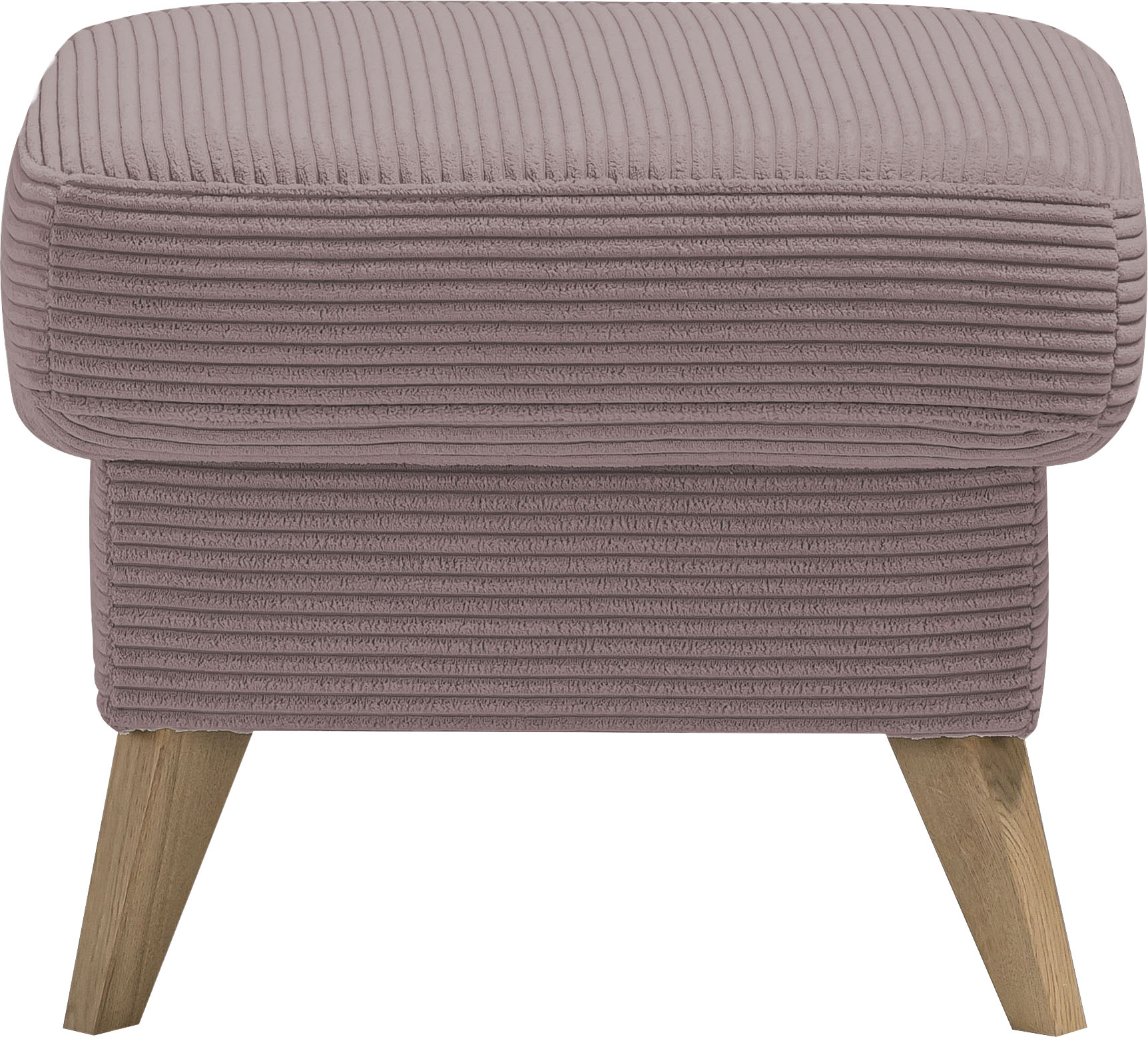 Hocker EXXPO - SOFA FASHION "Samso, kompakte und bequeme Sitzgelegenheit in aktuellem Cord Bezug", braun (old rose), B:57cm H:47cm T:57cm, Hocker, Hocker