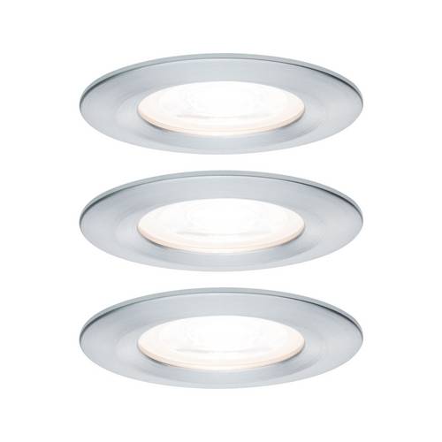 Paulmann Bad-Einbauleuchte 3er Set GU10 19.5W Aluminium (gedreht)