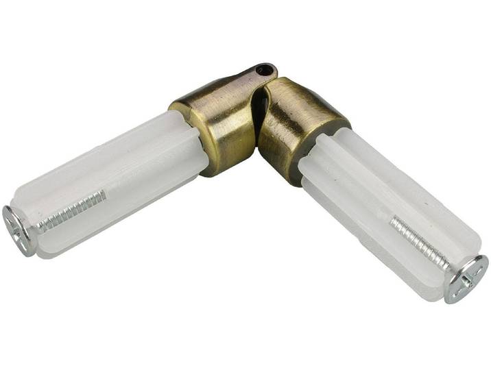Liedeco 1 Stk. tlg. Eckverbinder für Gardinenrohre Ø 16 mm