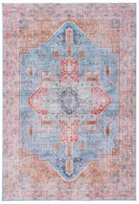 SAFAVIEH Serapi Machine Washable Yumika Medallion Distressed Rug