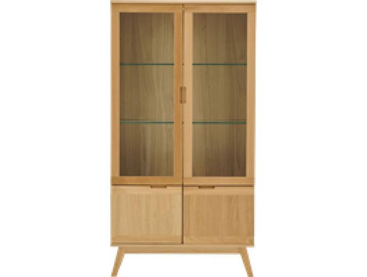 Meuble vitrine 4 portes bois Adèle
