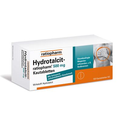 HYDROTALCIT-ratiopharm 500 mg Kautabletten 100 St