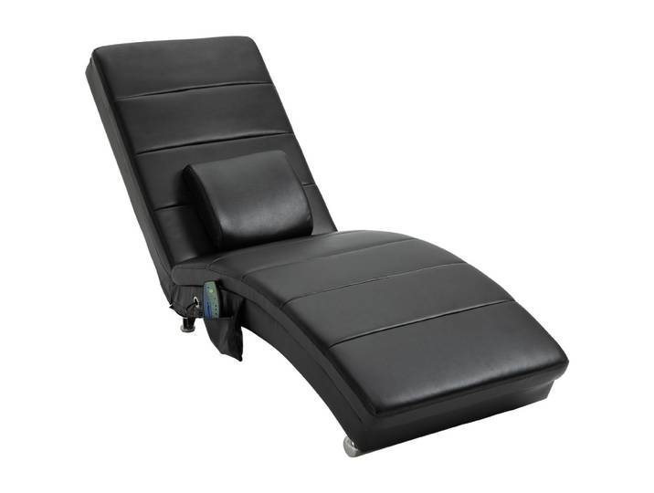 RELAXLIEGE mit Massagefunktion Loungesessel Chaiselongue Zero-G Design Schwarz