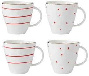 Lenox Garnet Bay Mugs, Set of 4