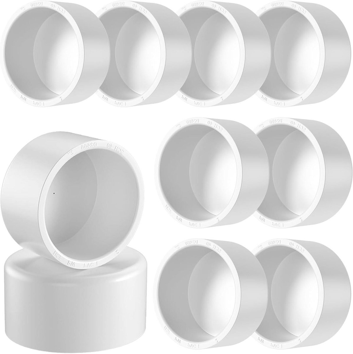 10 stuks PVC Eindkap Pijp Plug Wit 2 Inch