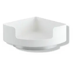 Hewi 802 LifeSystem Eckablage 802.03.22097 Seitenlänge 210mm, mit Wandhalter, lichtgrau