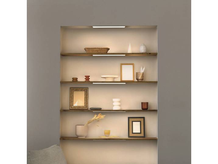 OSRAM LED-Unterbaulampe Panel 30 x 10 cm weiß CCT DIM Panel, dimmbar, weiß / opal, für Küche, Kunststoff, Unterschrankleuchten