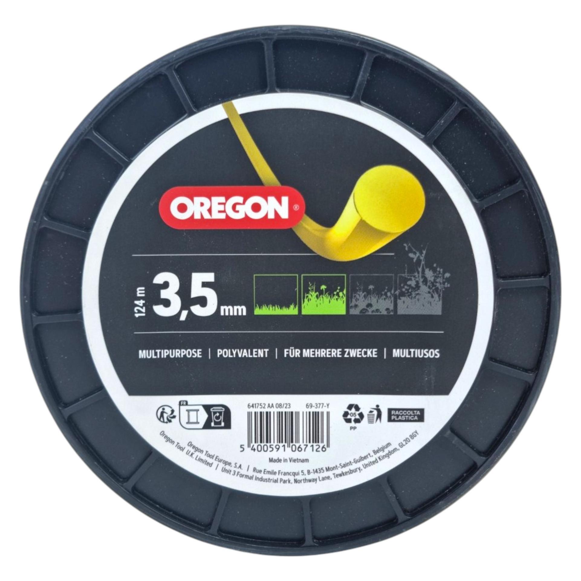 Oregon Faden gelb rund 3.5 mm x 124 m (Rasentrimmer) (69-377-Y)