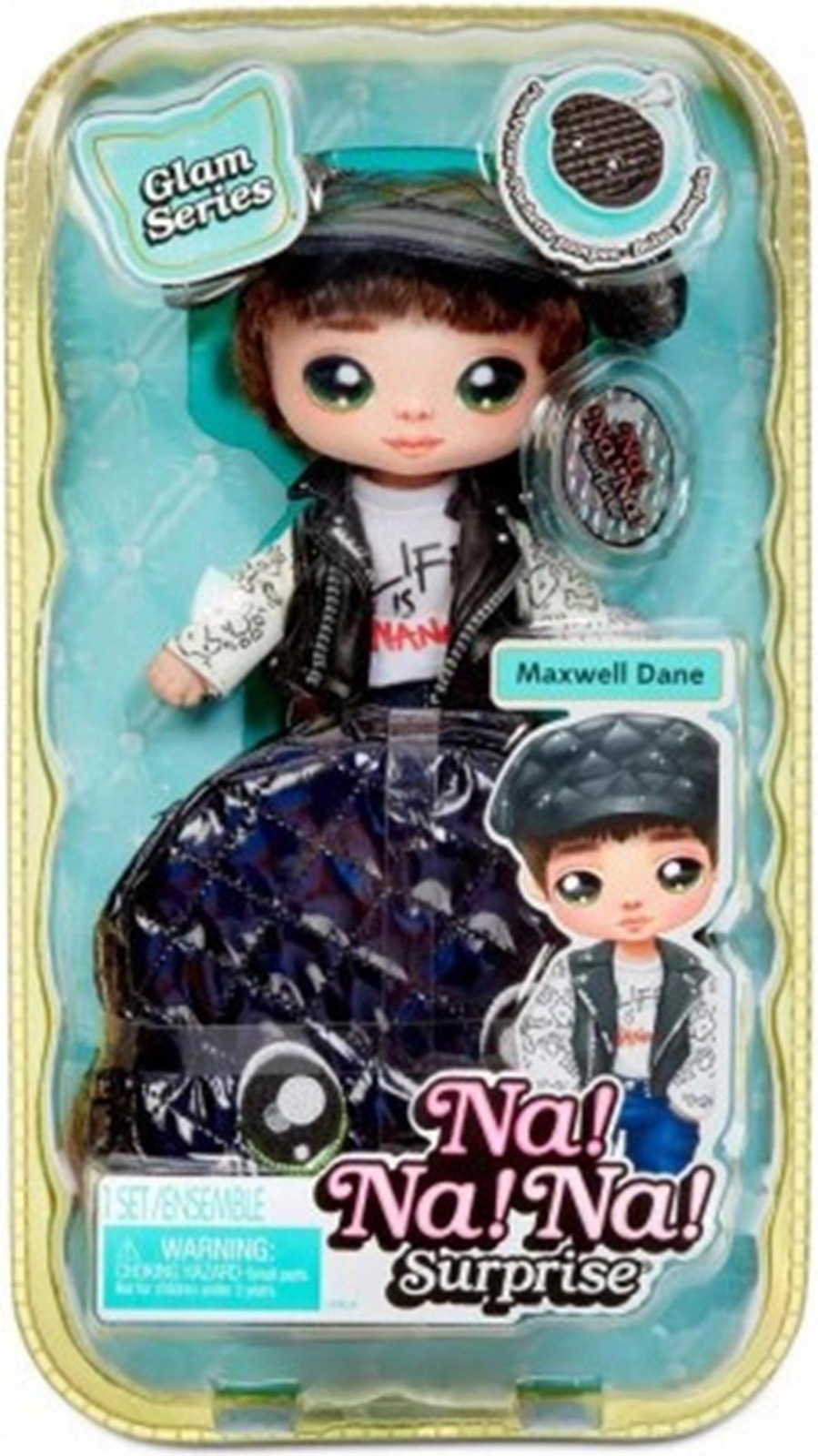 MGA Na! Na! Na! Surprise 2-in-1 Poppendouche Glam Series Maxwell Dane voor Sidekick Mini-pop Meerdere kleuren