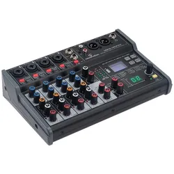 No Name Soundsation MIOMIX-404FXM - mikser analogowy (Studio- und Livemixer), Mischpult, Schwarz