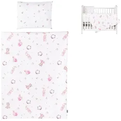 Chipolino, Kinderbettwäsche, 5-teiliges Bettwäsche-Set (130 x 100 cm, 45 x 35 cm)
