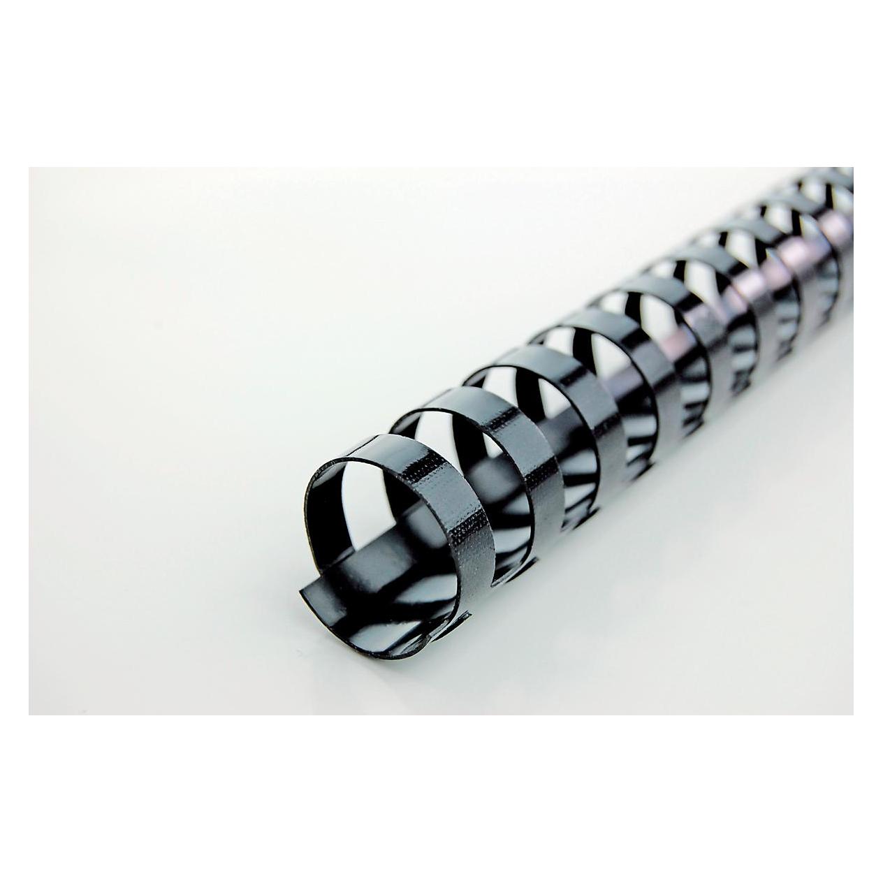 GBC Binderücken 12mm, 21 Ringe, schwarz, 100 Stk. (4028177)