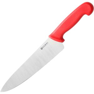 Hendi Kochmesser HACCP 842720, mit Kunststoffgriff rot, Edelstahl, Klingenlänge 24 cm
