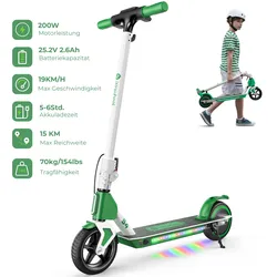 isinwheel S7/S4/MiniSpider Elektroroller für Kinder und Jugendliche (Höhenverstellbar)