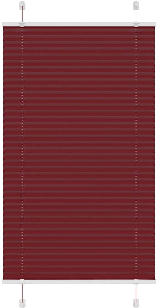 vidaXL Store plissé rouge bordeaux 80x100 cm largeur du tissu 79,4 cm