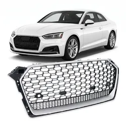 Silber & Schwarz glänzend Kühlergrill passend für Audi A5 F5 2016-2020