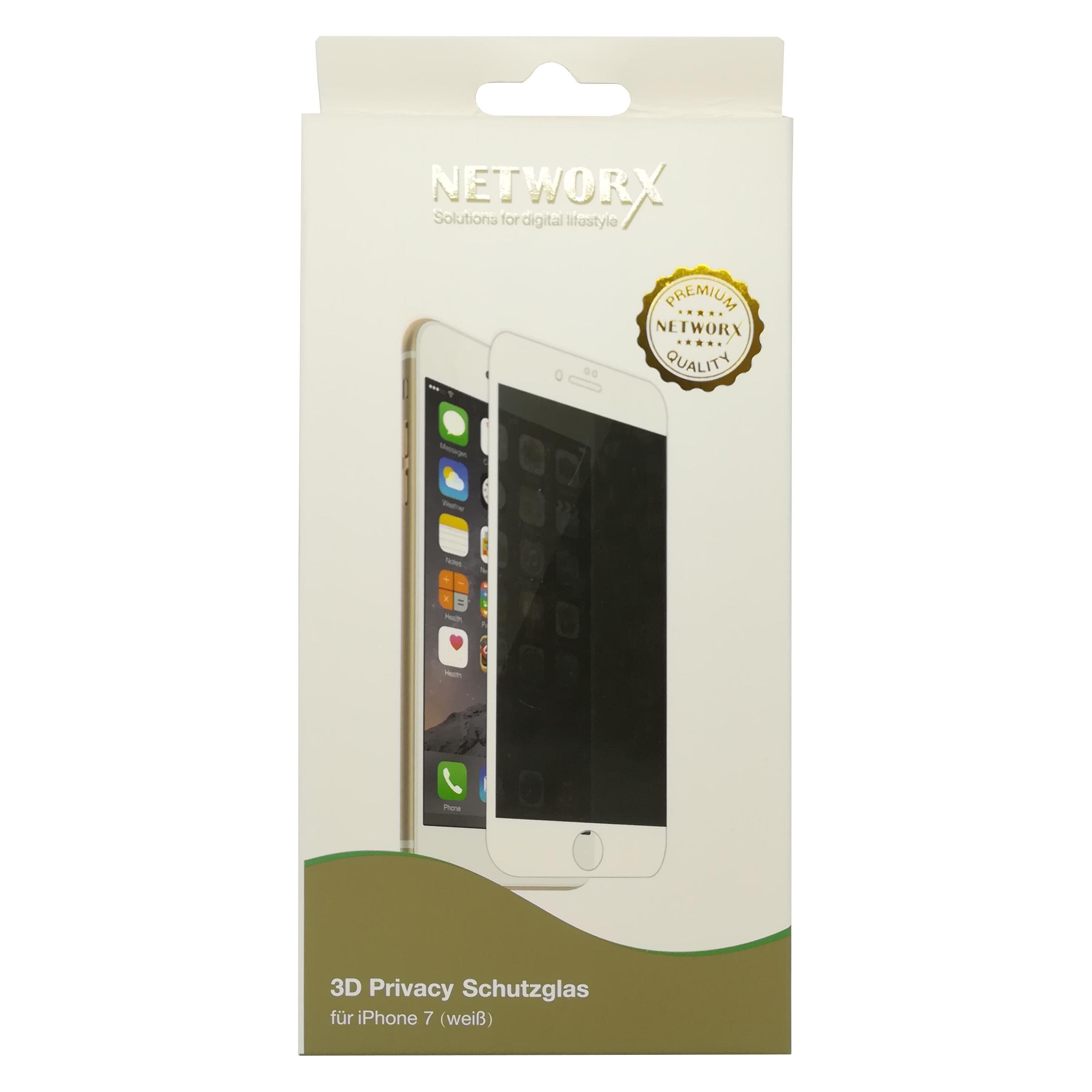 Networx 3D Privacy Protective Glass White (1 Stk., Apple iPhone 7) (12398921)