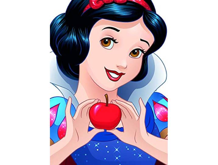 Disney Wandbild von Komar Snow White Portrait Kinderzimmer, Babyzimmer, Dekoration, Kunstdruck Größe 50x70cm (Breite x Höhe) ohne Rahmen WB057-50x70