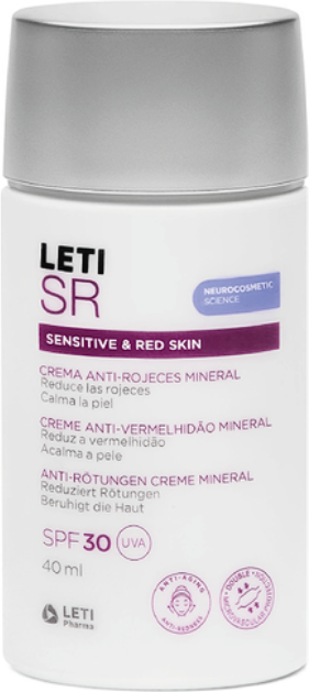 LetiSR Creme Antivermelhidão Mineral FPS30 40ml