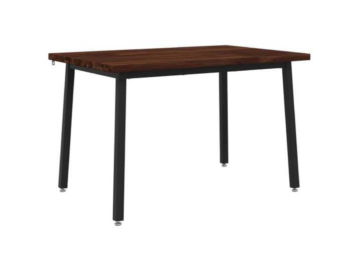 LKJephalotrop Esstisch Massivholz Akazie 120x80 cm Dunkelbraun Stabiler Holz-Küchentisch für Esszimmer und Wohnzimmer. Verstellbare Füße sorgen für Wackelfreiheit auf unebenen Böden.