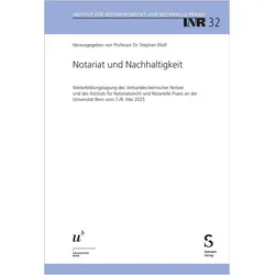 Notariat und Nachhaltigkeit, Fachbücher von Stephan Wolf