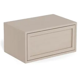 Actona »Palmdale« Nachttisch grau Dekor, Gestell grau Melamin 46x23x30 cm / grau Dekor