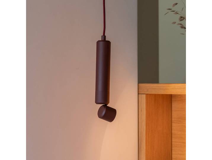 IT´S ABOUT ROMI Hängelampe Milan, rot, für Wohn- / Esszimmer, Aluminium, Modern, Pendelleuchte