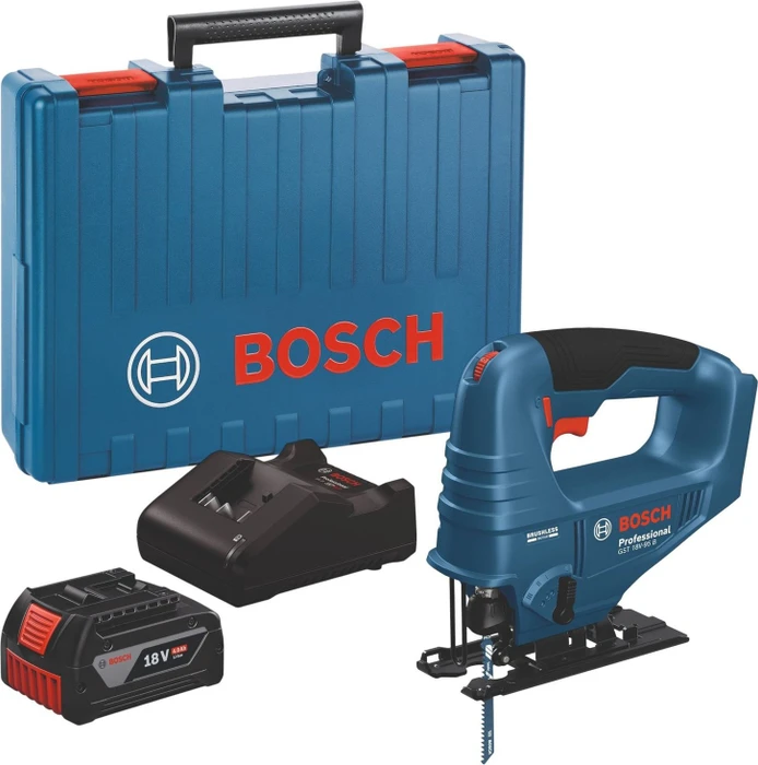Akku-Stichsäge GST 18V-95 B Professional, 18Volt blau/schwarz, Li-Ion Akku GBA18V 4,0Ah, im Koffer