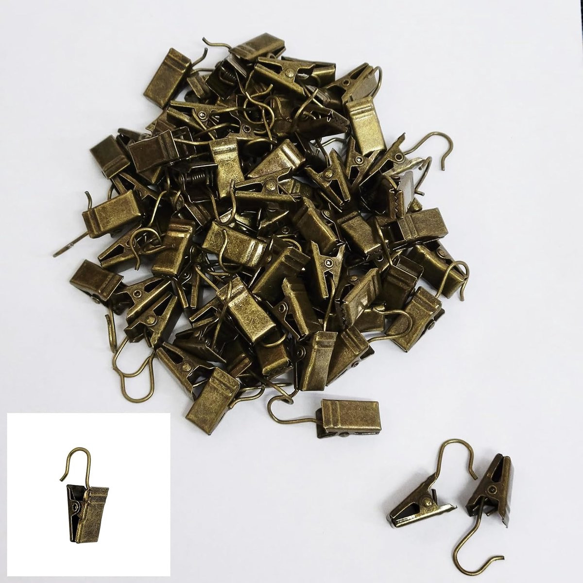 Dailygoods Mini Light Clips voor buitenverlichting en decoratie - Bronze - 200 stuks