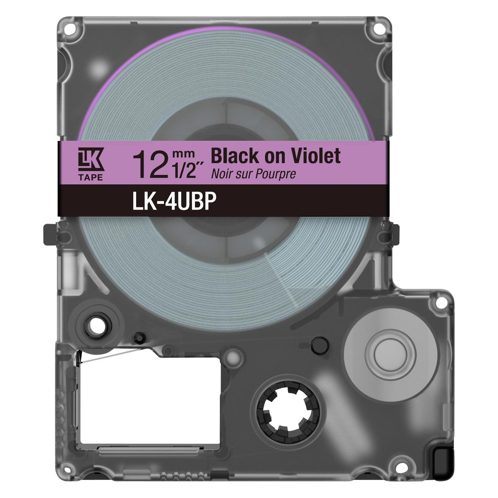 Epson Purple/Black 12mm LK-4UBP (1.20 cm, Schwarz, Violett) (C53S672101)