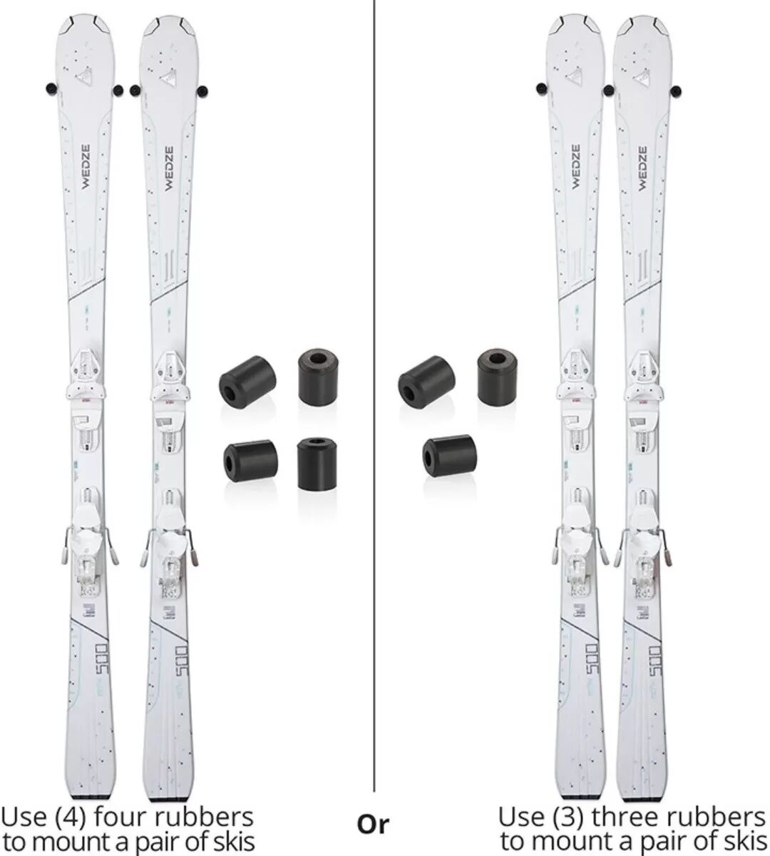 INF 4er-Set Ski-Board-Aufbewahrungsregal – Wandhalterung Display Halter Organizer